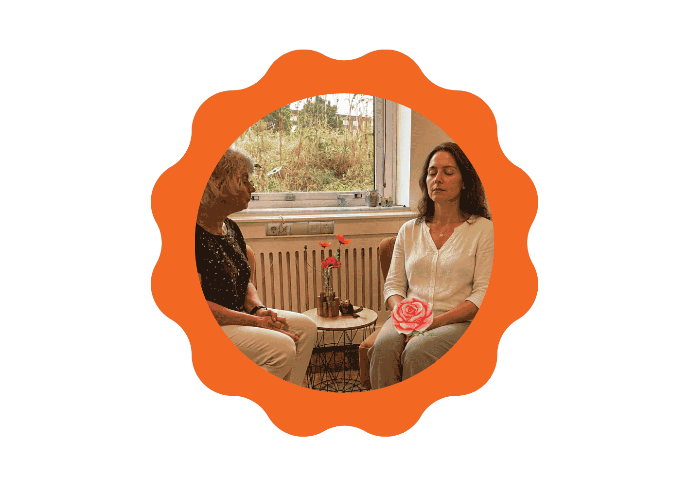 Hypnotherapeut Ellen met client in trance